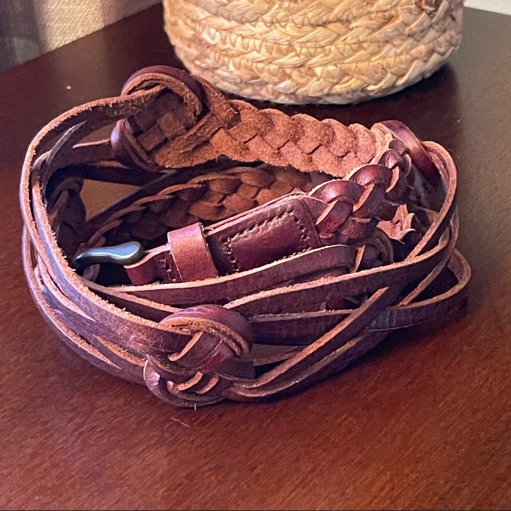 AEO Boho Braided Brown Belt